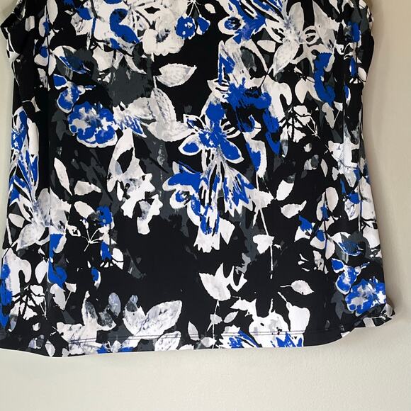 Ellen Tracy Blue / Black / White Tank Top Size XL - Picture 11 of 12